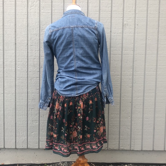 Max Studio Floral Skirt with Elastic Waist. Size M - Picture 3 of 12